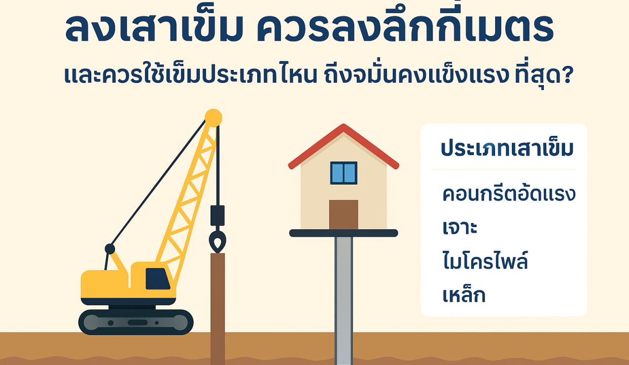 ล้วงลึกเรื่องเสาเข็ม: ต้องลงลึกแค่ไหน?