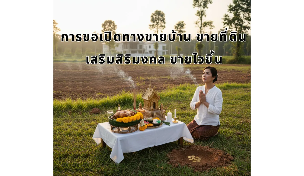 บทสวดเปิดทาง ขายบ้าน ที่ดินได้ไว