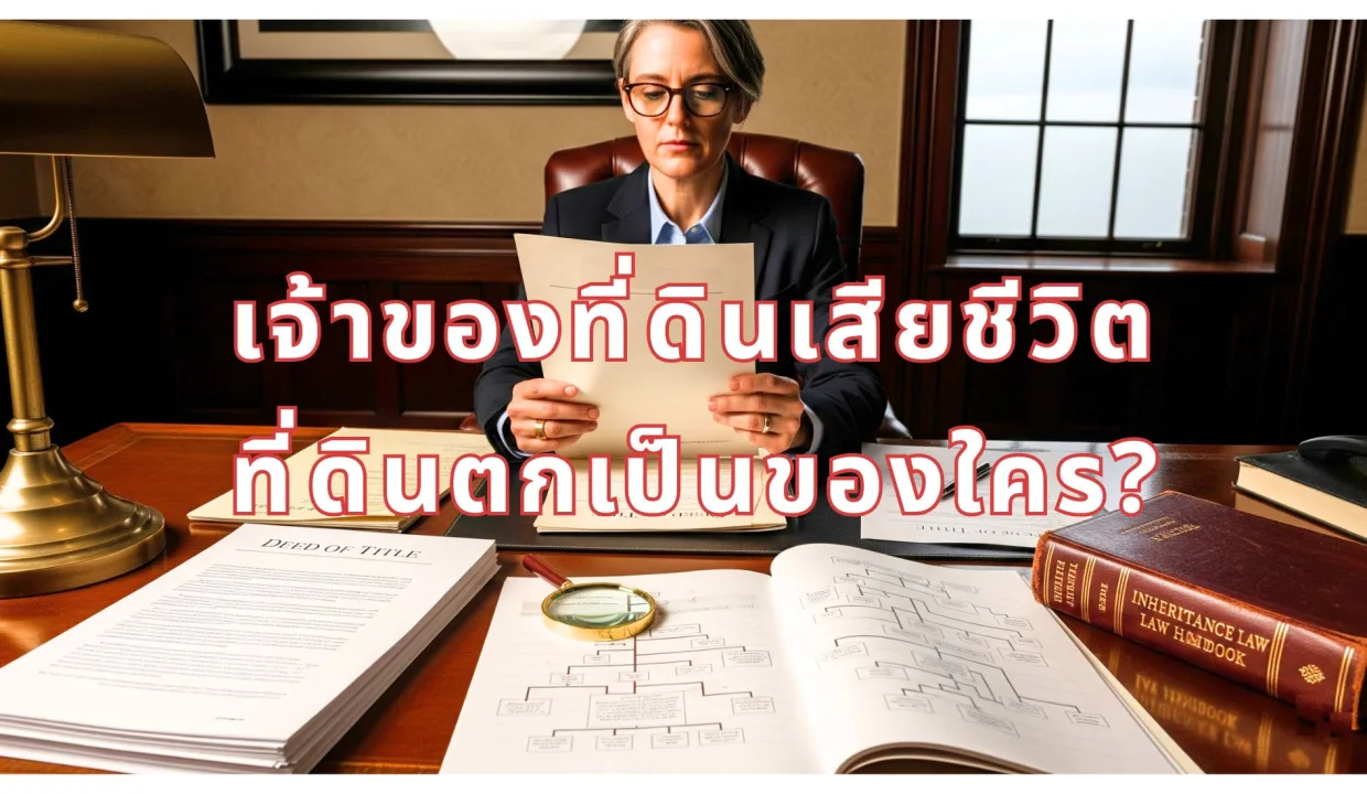 เจ้าของที่ดินเสียชีวิต ที่ดินตกเป็นของใคร