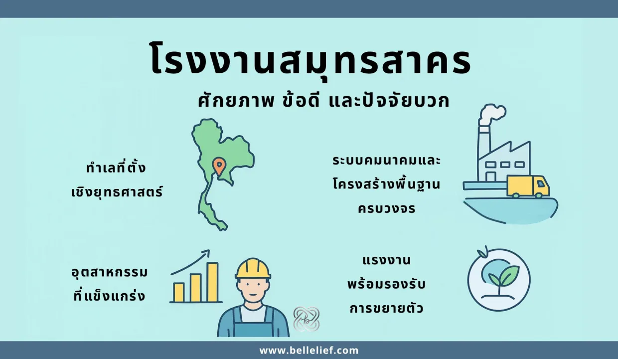 โรงงานสมุทรสาคร ศักยภาพ ข้อดี และปัจจัยบวก