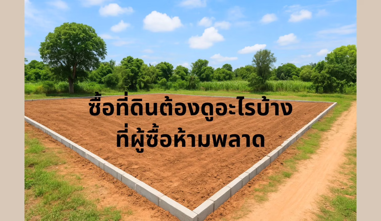 ซื้อที่ดินต้องดูอะไรบ้าง ที่ผู้ซื้อห้ามพลาด