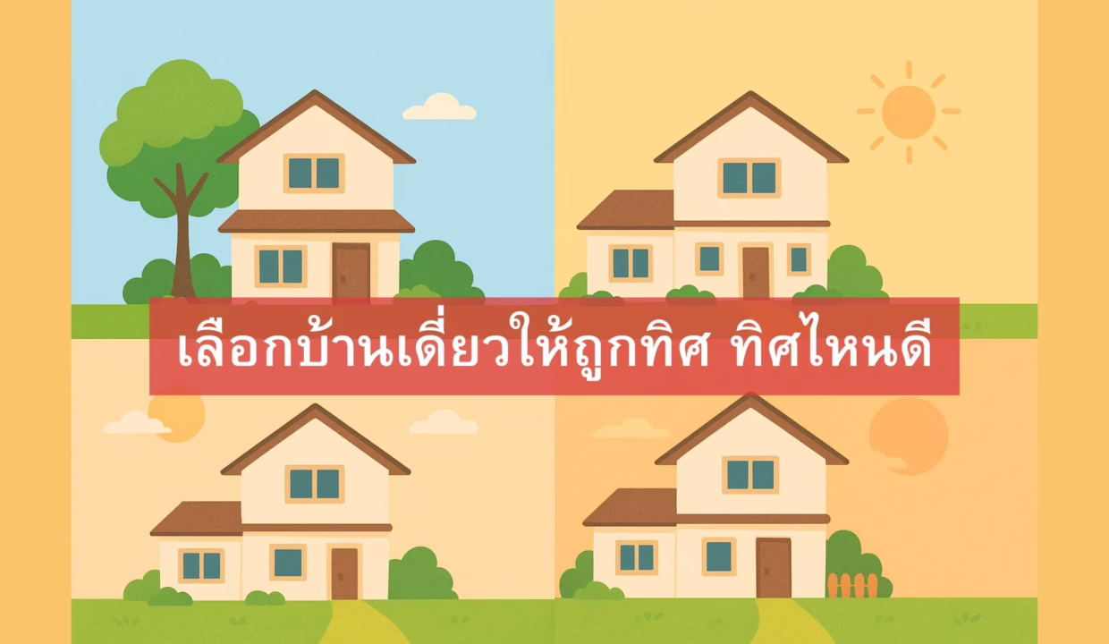 เลือกบ้านเดี่ยวให้ถูกทิศ ทิศไหนดี