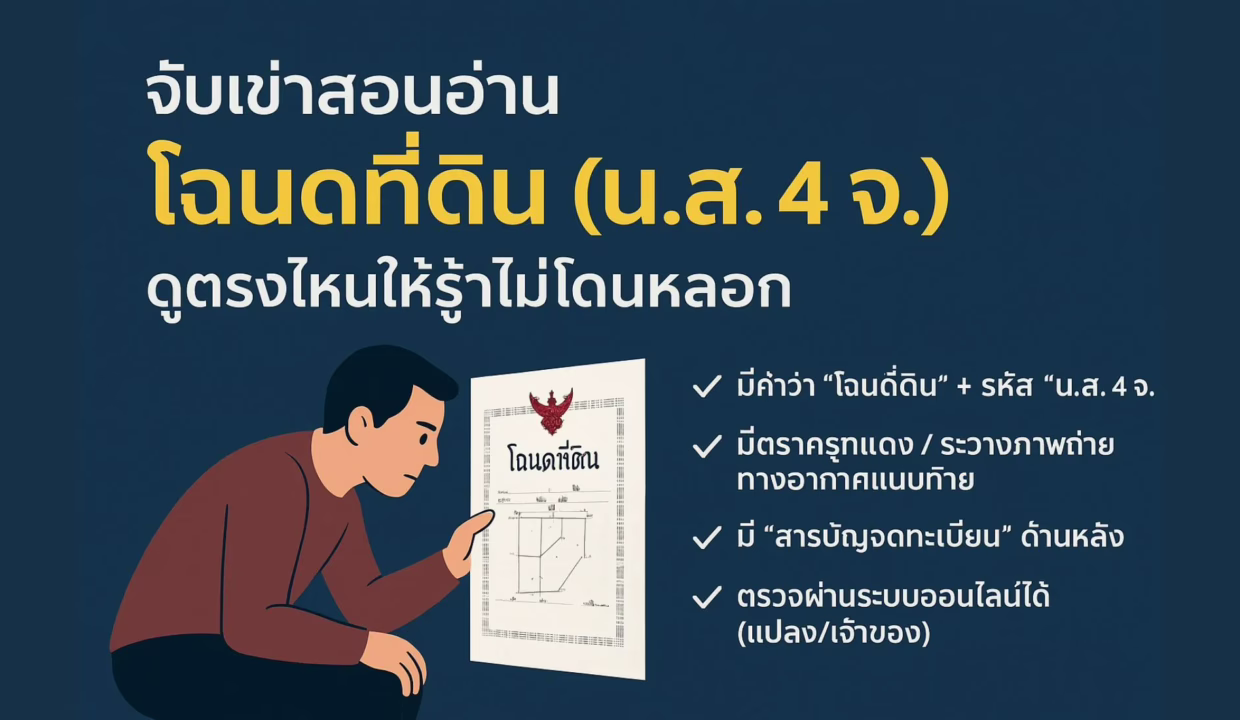 จับเข่าสอนอ่าน โฉนดที่ดิน