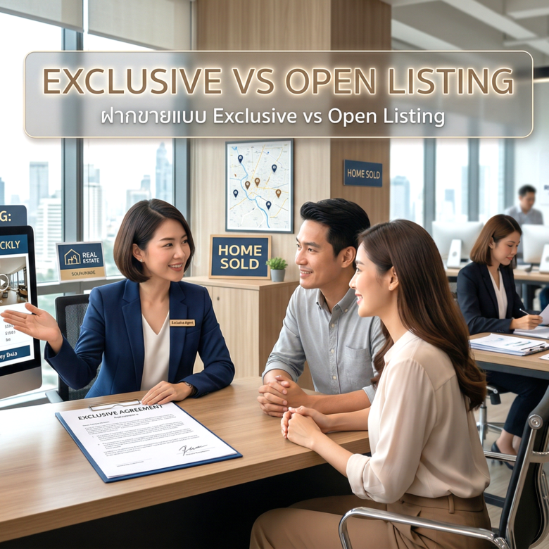 ฝากขายแบบ Exclusive vs Open Listing ต่างกันยังไง?