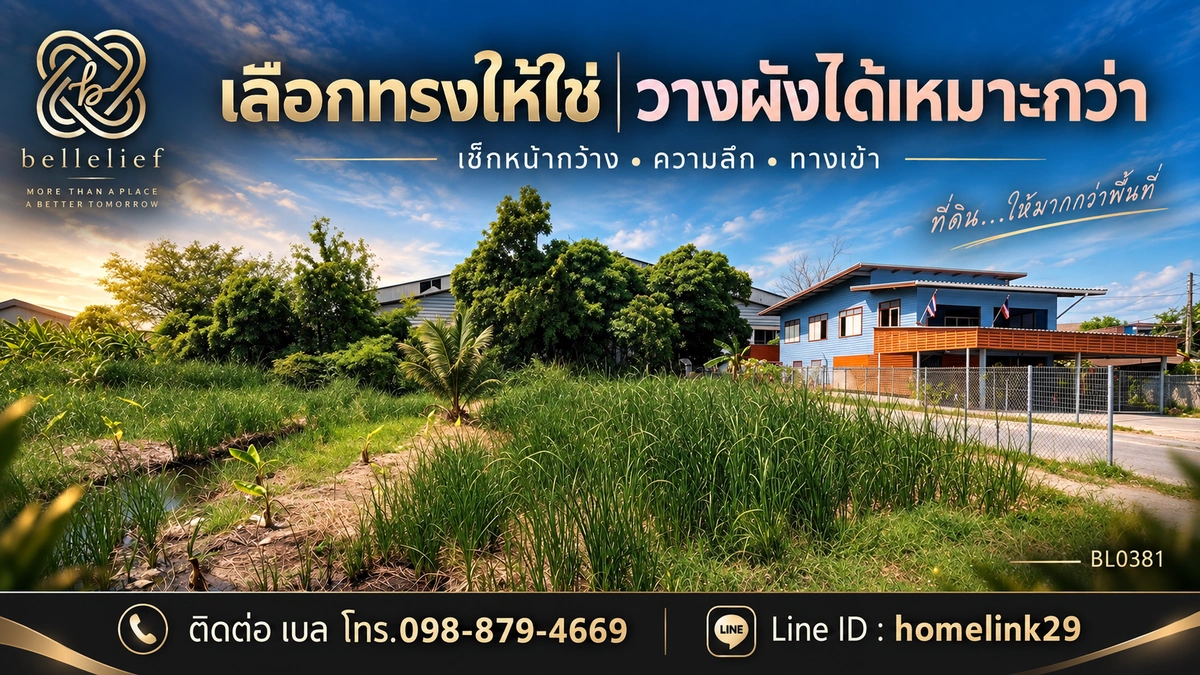 ราคาที่ดินคือ “ต้นทุนจริง” หรือแค่จุดเริ่มต้น