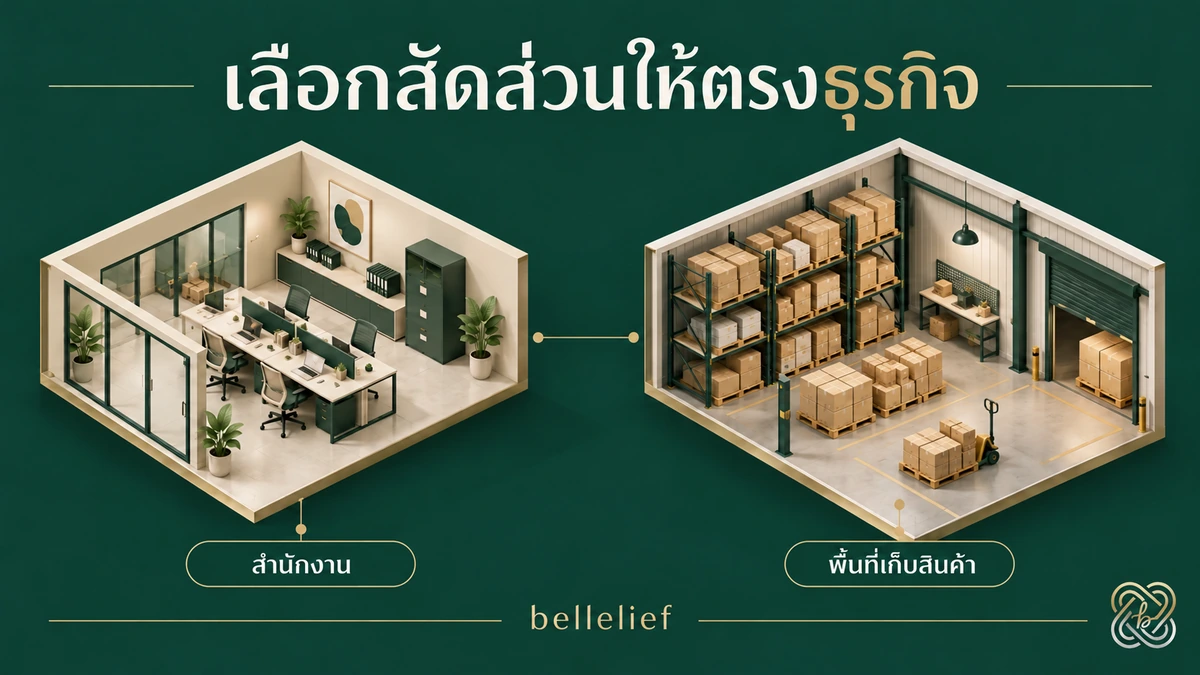 โกดังพื้นที่ใหญ่…แต่เก็บสินค้าได้จริงเท่าไร? อย่าดูแค่พื้นที่ใช้สอยรวม