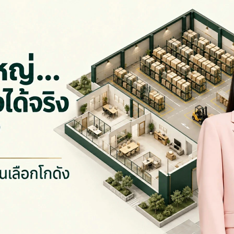 โกดังพื้นที่ใหญ่…แต่เก็บสินค้าได้จริงเท่าไร? อย่าดูแค่พื้นที่ใช้สอยรวม