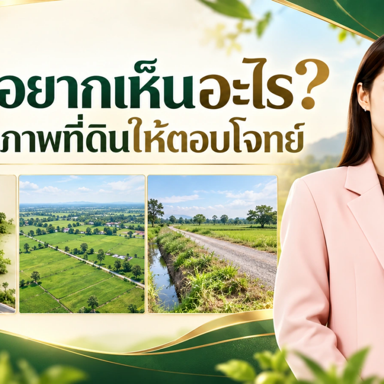 ขายที่ดินให้ผู้ซื้อเห็นภาพ จับคู่คำถามกับภาพที่ตอบได้จริง