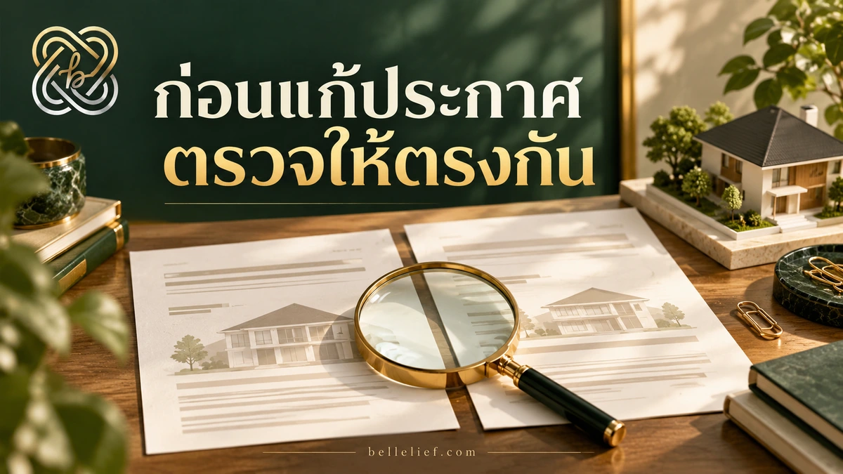 รายการคำถามเรื่องแหล่งข้อมูลพื้นที่และสิ่งที่ยังต้องตรวจสอบก่อนชมบ้าน